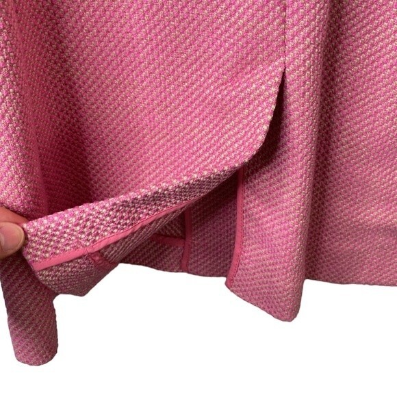 Sigrid Olsen Signature Button Front Tweed Spring Coat Jacket Long Sleeve Pockets - Picture 9 of 16